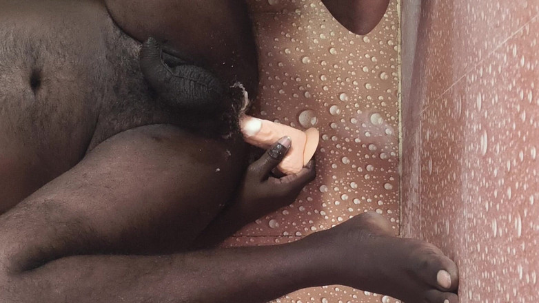 Twinky shadow: Orgasme prostat oleh melancap dubur cepat dengan dildo saya