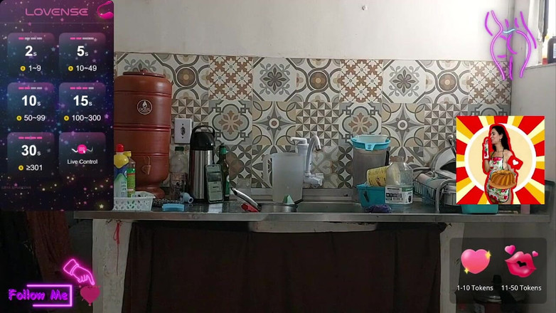 Renatinharj: 与小凡妮莎·迈克在厨房里的热性爱