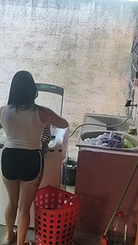 Wife Left and the Maid Couldn't Stop My Erect Dick