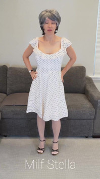 Sadie in a Polka Dot Dress