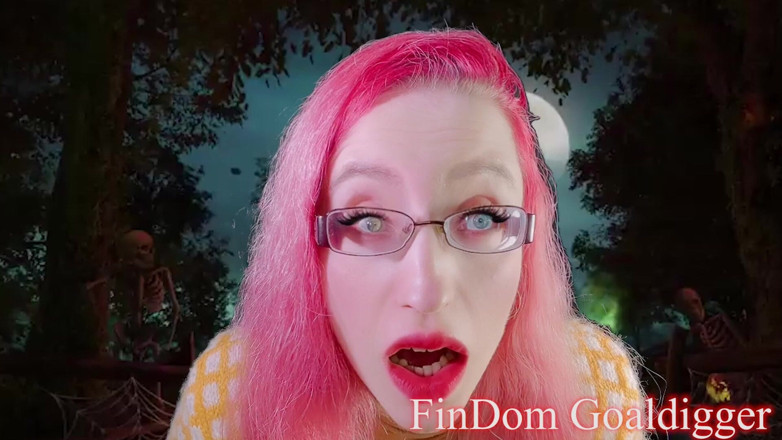FinDom Goaldigger: Trasformazione del pene di halloween delle noci