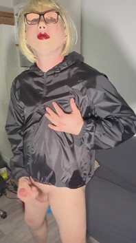 Fh0001 Shiny Nylon Rain Jacket