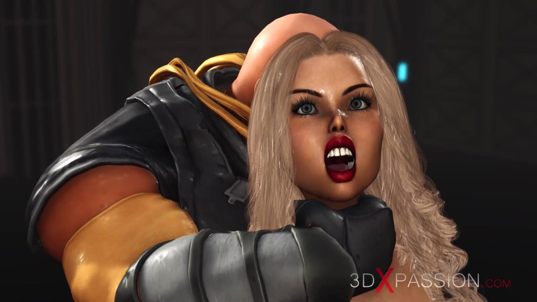 3dxpassion: 지역 51의 비밀. 실험실에서 핫한 소녀와 노는 공상 과학 남성 안드로이드