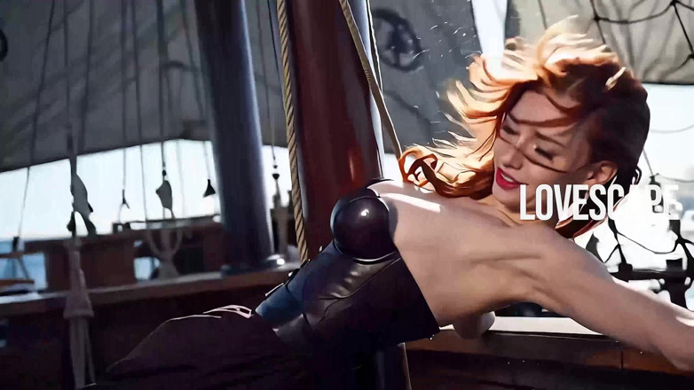 Lovescape: Sosie en chaleur de Miss Fortune - supplie pour des coups...