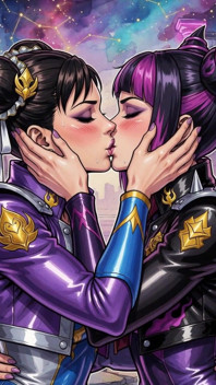 Hot Juri and Chun Li (ai)