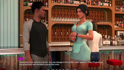 3D Cartoon Porn: Dominos Beach 8: John's Flirty Date Proposal to Fiona