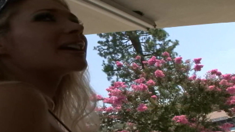 Lesbian Love Movies: Hot Day on the Blue Couch - Blonde and Redhead Lick...