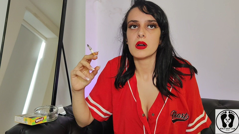 All You Can Fetish: Hot Teen Smoking Deep Breathing Heavily Long Puffs Cigarrets