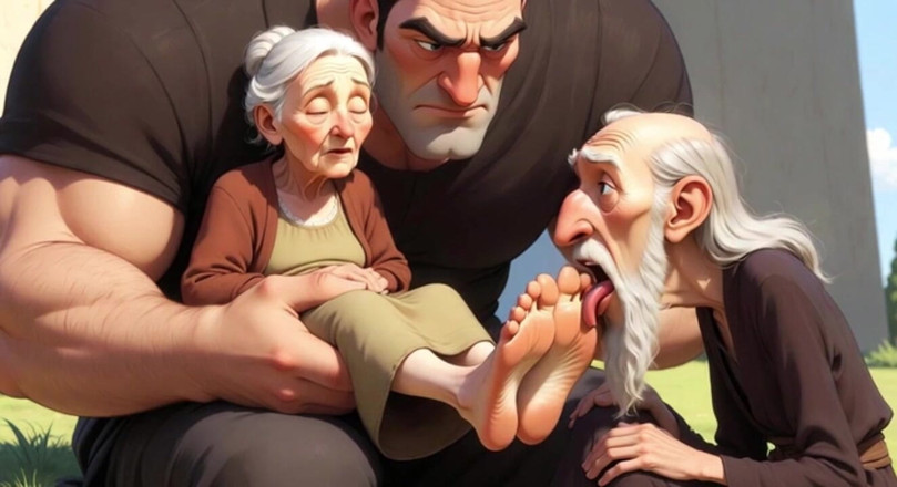 YOUR BEST FANTASY: Cuckold Husband Licks Wife's Feet While She Sits on Her...