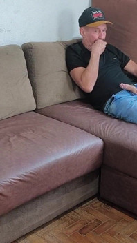 Stepfather Jerking off with His Stepson