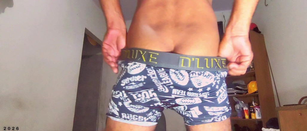 Stink HairyMale: Vídeo completo de boxer gris y calcetines blancos