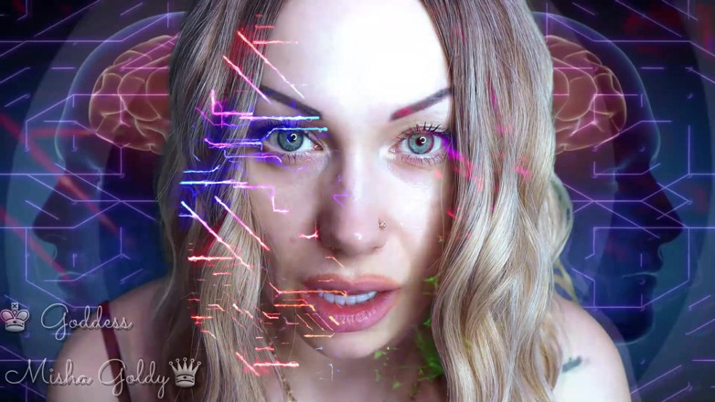 Goddess Misha Goldy: Förtrollande hjärnprogrammering! Viskande ASMR utlösare &amp;ögonbindning!