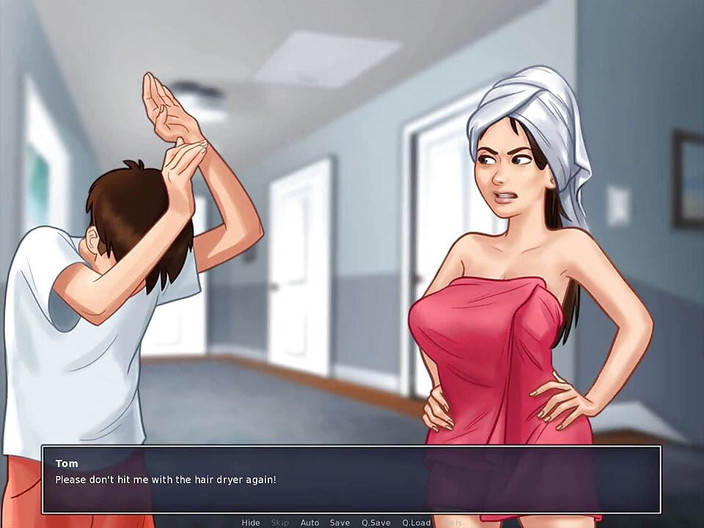 Dirty GamesXxX: Summertime saga：继兄弟发现他的继妹是一个摄像头女孩 第63集