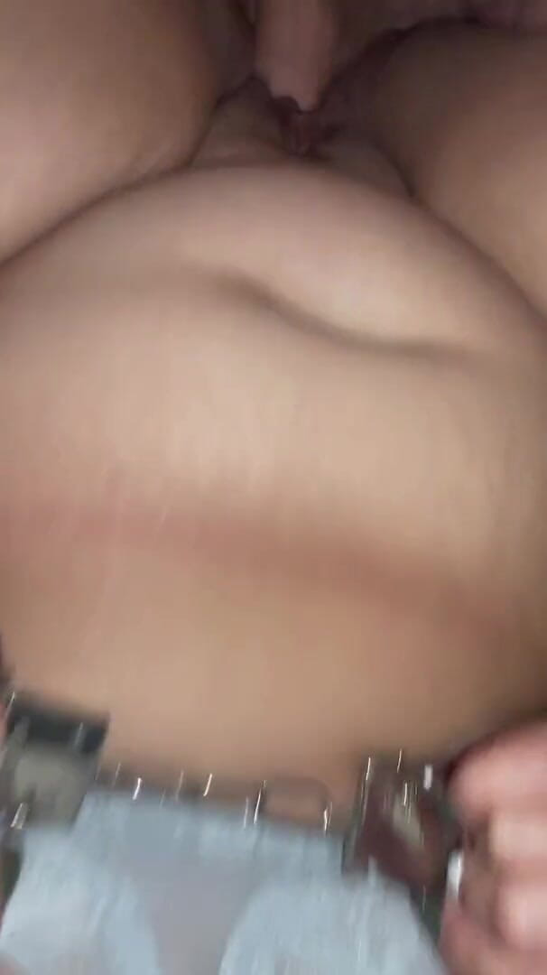 Filthy British Couple: British BBW amateur slutwife handcuffed talking dirty &amp; creampied