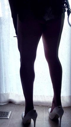 Smoking Brazilian Sissy Slut Seduction in Platform Heels & Lingerie thumbnail