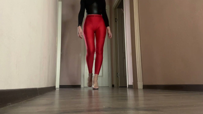 Skinny_lady69: Heel Clicks Finger Snaps, Tight Leggings Domme Seamless Loop