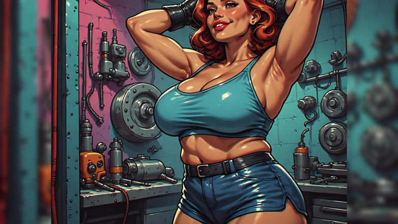 AI Porn: Seksowne kobiety boxercise art