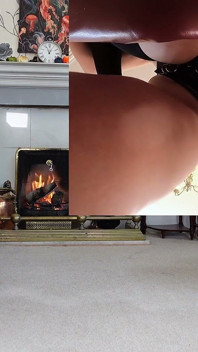 Dominação feminina fireside pegging - amadora anal com cinta-caralho