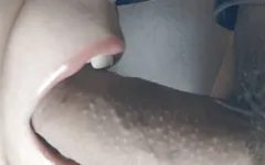 Blowjob extreme close up