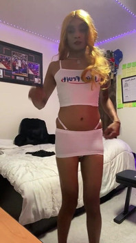 Hot Indian Fem Boy College Sissy Slut Cum on Self Whore Cross Dresser Plays with Self