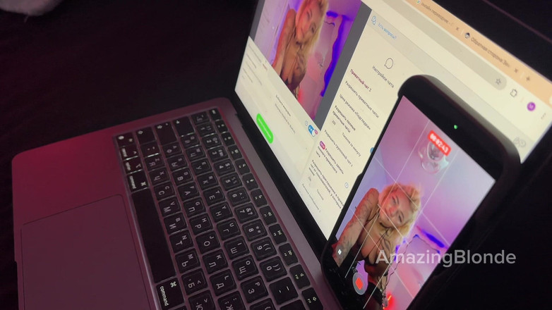 Amazing Blonde: Amazing Blonde Bitch Fucked in Front of Viewers During a...