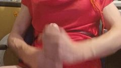 Jasmine Dlight - UK's most extreme anal porn star: Having a Wank Break at Work in Some Sexy Red...