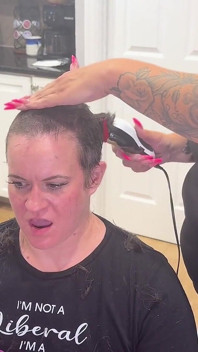 Shaving Quinn’s Head