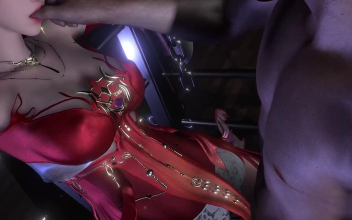 Why fuck so hard: 3D napalona seksowna modelka Cosplay uprawia seks bdsm z ogromnym...
