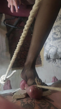 Goode Girl Unholy Crucifix Ballbusting Pt2
