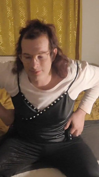 Undressing and Horny Masturbating