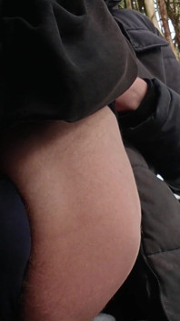 Risky Outdoor Anal Masturbation