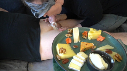 Projectsexdiary: Cheese fetish blowjob with saliva