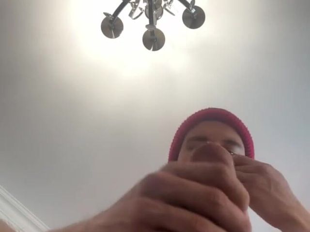 A Guy Jerking off His Beautiful Shaved Dick (Max Russell)