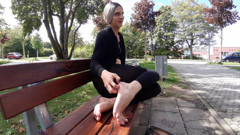 Foot Show on the Bench