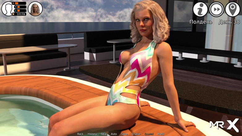 Mr Studio X: Water World - Tight swimsuit and sex in cabin E1 #211
