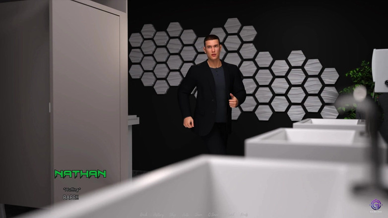 Gaming Anurag: Horny Amateur Couple Having Quick Fuck in College toilet - 3D Hentai Game - the office