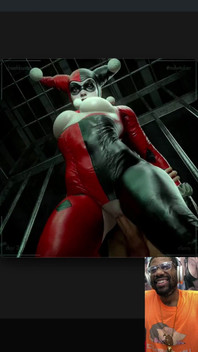 Big Breast Harley Quinn Gets Her Tight Bald Pussy Fucked in Gotham