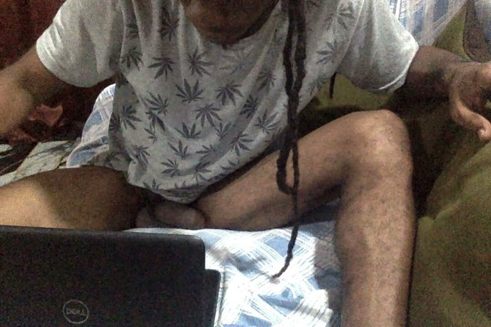 Joyboi Cock Worship: Caught Black Sexy Boy Masterbating