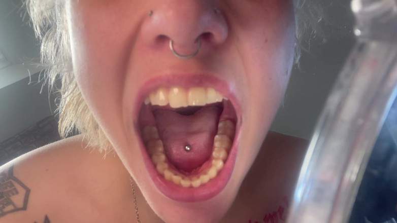Glitterqueen1999: ทัวร์ปาก Uvula Tonsils ตรวจลิ้นลิ้น