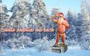 Chubby Masturbator: 그의 자루를 비우는 산타
