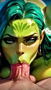 (4k) Ai 3D Animated - Horny Alien Slut X Human Male Fantasy (ai Visuals X)