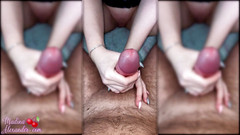 Madina Alexander: Sexy teen olej vášnivé honění s velkým ptákem - detailní záběr