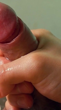A Young Guy Jerks off in the First Person and Cums Loudly on Camera.