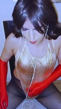 Hot Crossdresser Watching Porn and Enjoying My Feminine Side