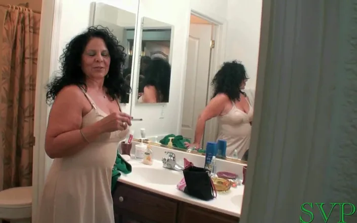 Nasty grannies: Grandma Catches Me Watching Her Puts on a Show