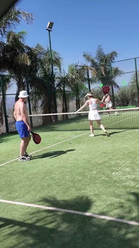 Mature Swingers Outdoor Tennis Court Reverse Gangbang