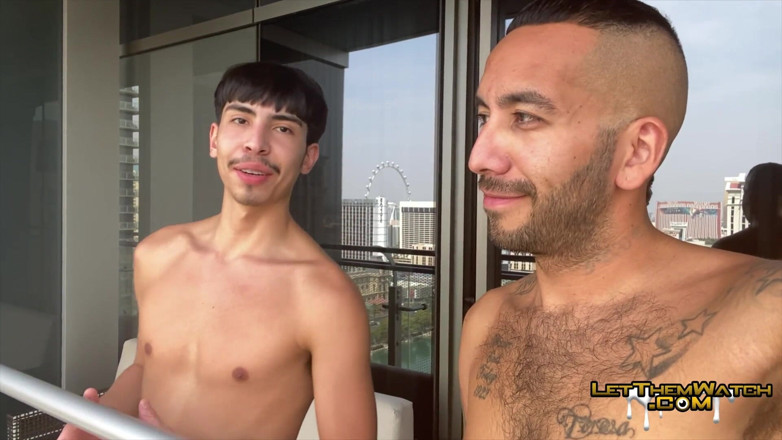 Let them watch: ระเบียงสาธารณะเย็ด Juven เย็ดแบบไม่ใส่ถุง