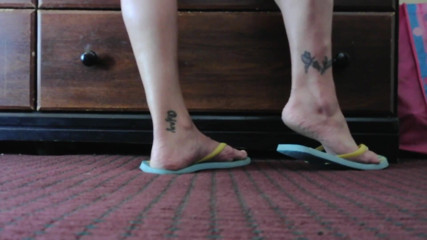 Abby Anna: Chanclas de pie juego de zapatos