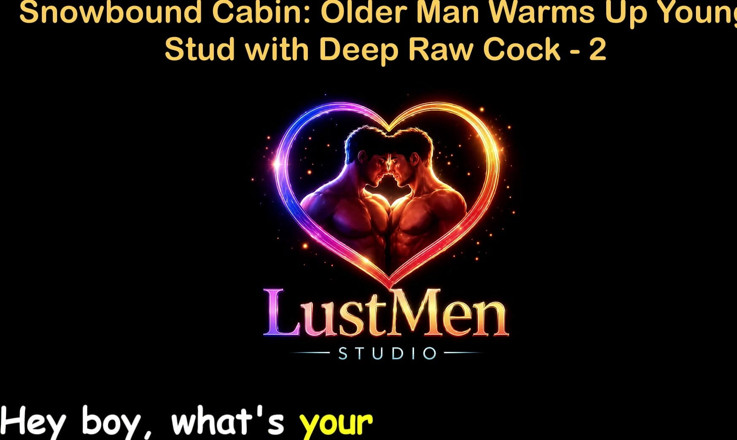 LustMen: English Audio Gay Sex Story - Snowbound Cabin: Older Man Warms...