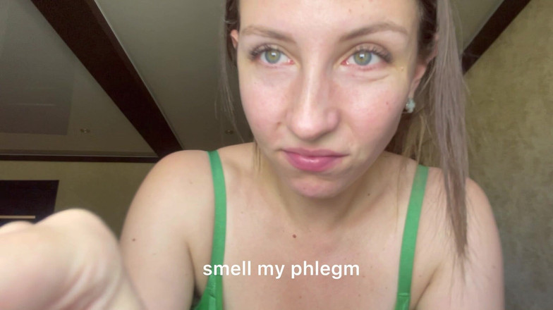 Hottie goddess: Bound Face Licking Phlegm Ecstasy POV